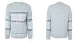 Pull de Noël à col montant et flocons de neige pour femmes