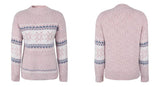 Pull de Noël à col montant et flocons de neige pour femmes